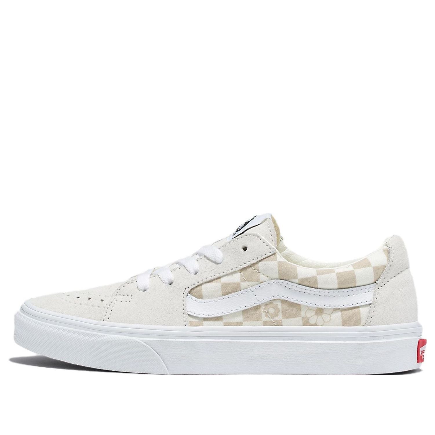 (WMNS) Vans Sk8-Low Floral Check 'White' VN0009QRFS8