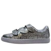 (WMNS) PUMA Basket Strap Glitter 'Silver' 364070-01