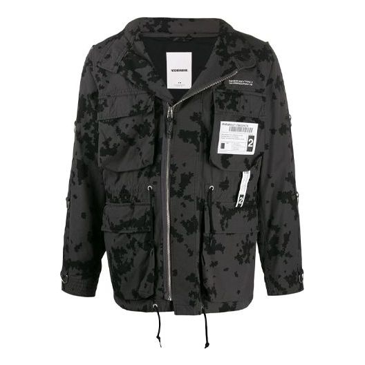 NEIGHBORHOOD Camouflage Printing logo Jacket Gray 192BENHJKM01