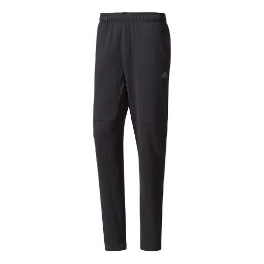adidas Logo Print Training Knitting Sport Trousers Men's Black BP5453