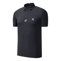 FILA Athletics Logo Sports Short Sleeve Polo Shirt Navy Blue A11M035161F-NV