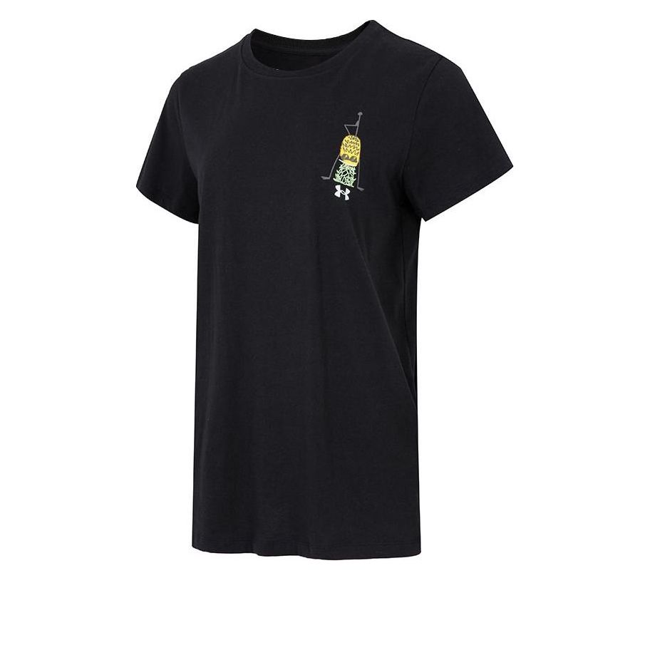 (WMNS) Under Armour Summer Graphic T-shirt 'Black' 1365140-001
