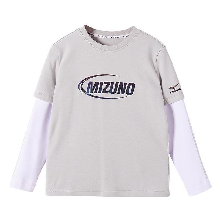 (GS) Mizuno Casual Long Sleeve T-shirt 'Grey' T2165