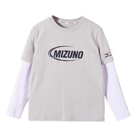 (GS) Mizuno Casual Long Sleeve T-shirt 'Grey' T2165