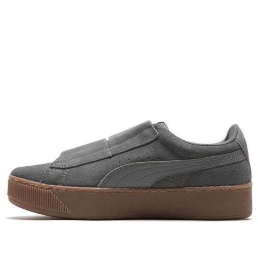 (WMNS) PUMA Vikky Platform V Retro Low Tops Casual Skateboarding Shoes Unisex Gray 365242-03