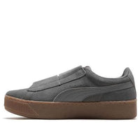 (WMNS) PUMA Vikky Platform V Retro Low Tops Casual Skateboarding Shoes Unisex Gray 365242-03