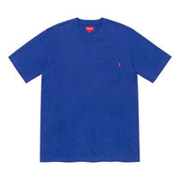 Supreme SS20 Week 1 S/S Pocket Tee Basic Short Sleeve Unisex Royal Blue T-Shirt SUP-SS20-135