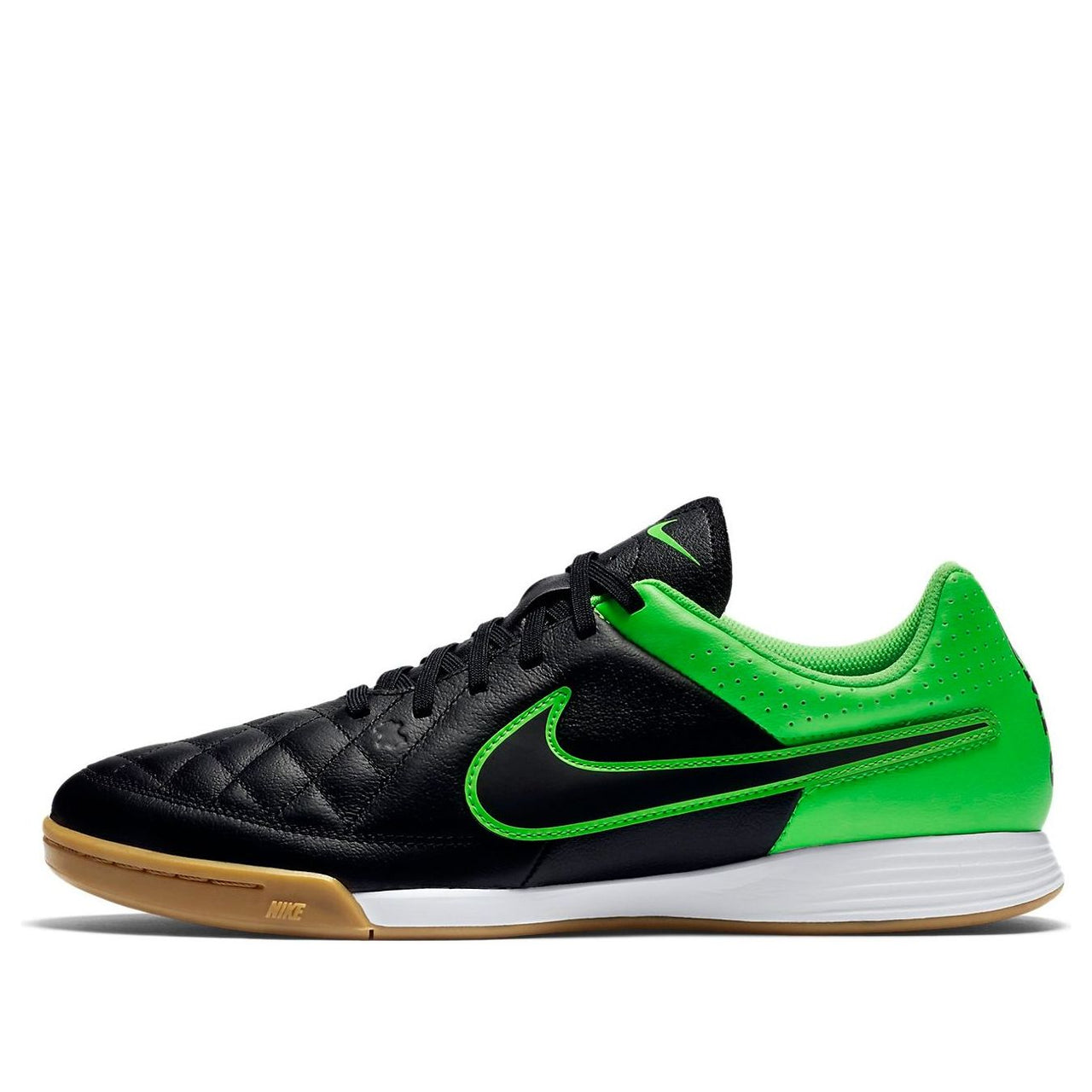 Nike Tiempo Genio Leather IC 'Black Green' 631283-003