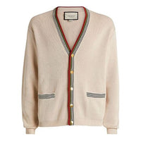 Gucci V-Neck Cotton Cardigan 'Beige' 626268-XKBFU-9750