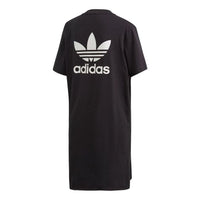 (WMNS) adidas Trefoil Dress Asia Sizing 'Black White' FM3276