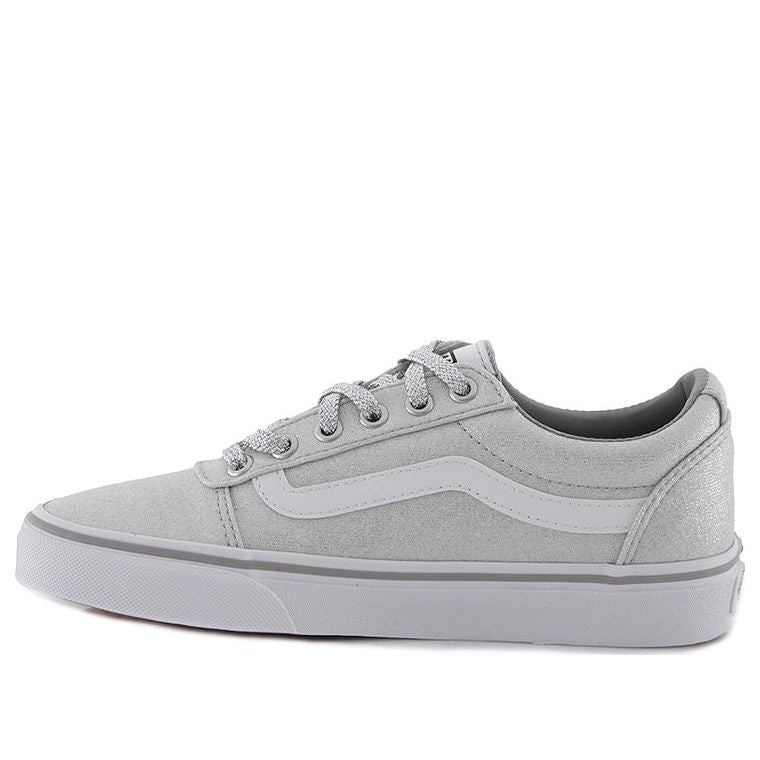 Vans Ward Lurex Glitter Non-Slip Breathable Low Tops Casual Skateboarding Shoes Gray VN0A3IUNV2A