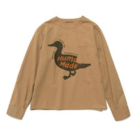 HUMAN MADE Pullover Long Sleeve Shirt 'Beige' HM25SH004
