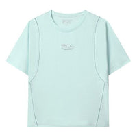 (WMNS) FILA Splicing Sports T-Shirts 'Green' F11W132152F-LG