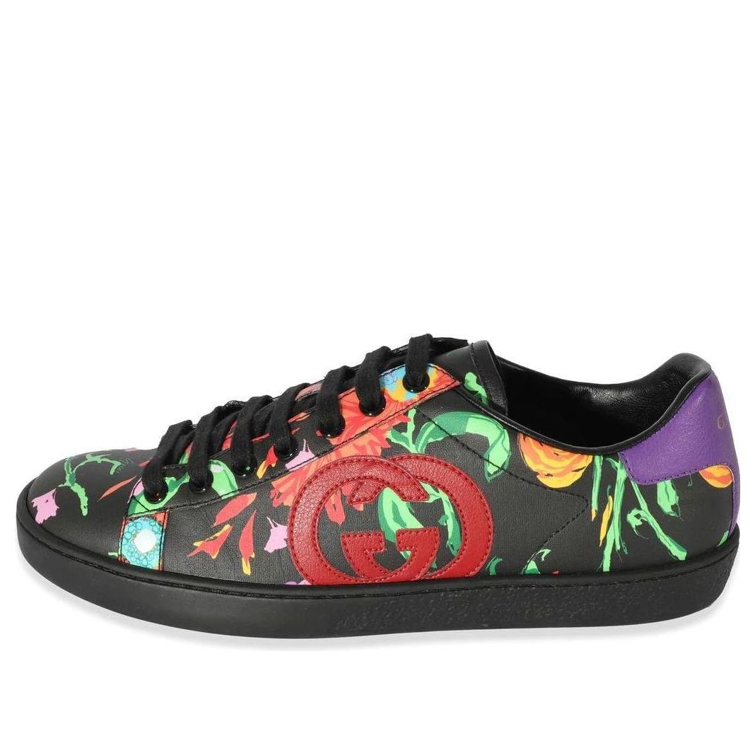 (WMNS) Gucci ACE Ken Scott 'Black' 645912-2OL10-1160