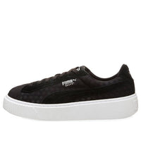(WMNS) PUMA Basket Platform Casual Sneakers Black/White 364102-01