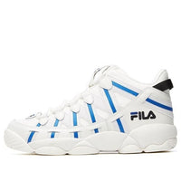 FILA Spaghetti Mid Baeketball Shoes White/Blue F12M041243FBN