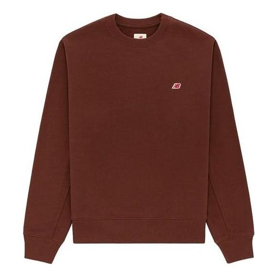 New Balance MADE in USA Core Crewneck Sweatshirt Asia Sizing 'Rich Oak' MT21541-ROK