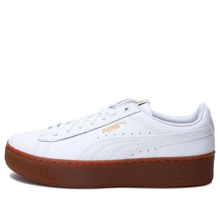 (WMNS) PUMA Vikky Platform Leather White 364724-03