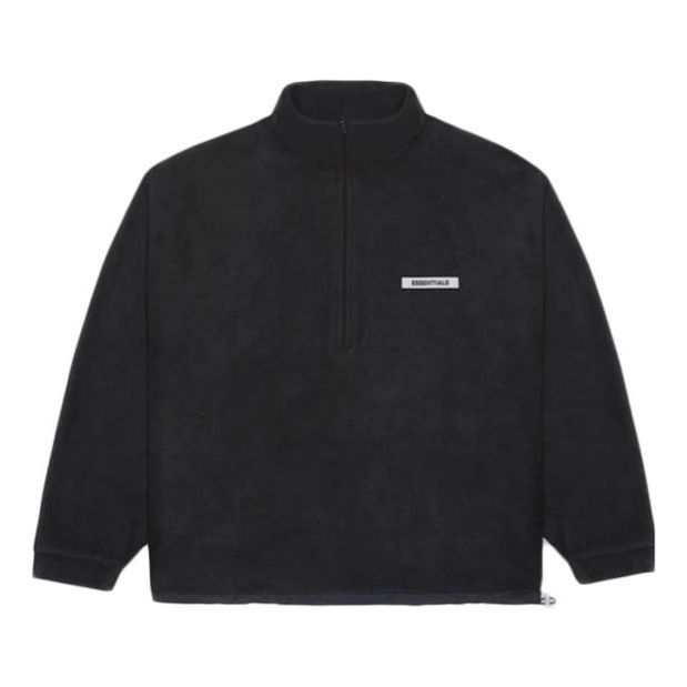 Fear of God Essentials SS20 Polar Fleece Half Zip Pullover 'Black' FOG-SS20-275