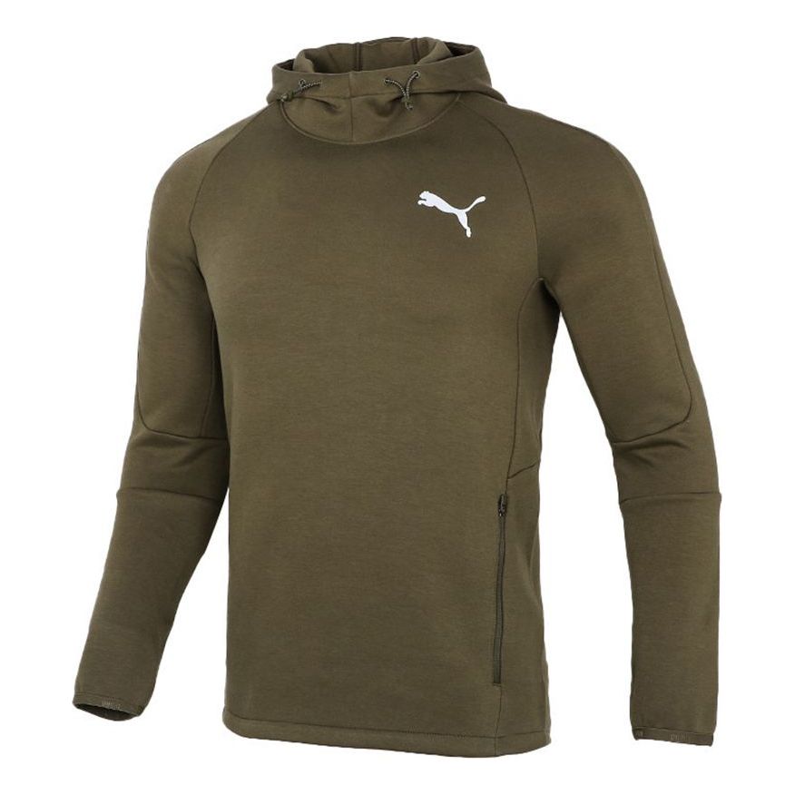 PUMA Logo Printing Sports Pullover Green 846340-44