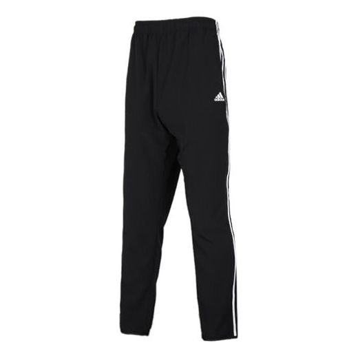 adidas WhitePlaid Knitted Sports Long Pants Men Black FM5459
