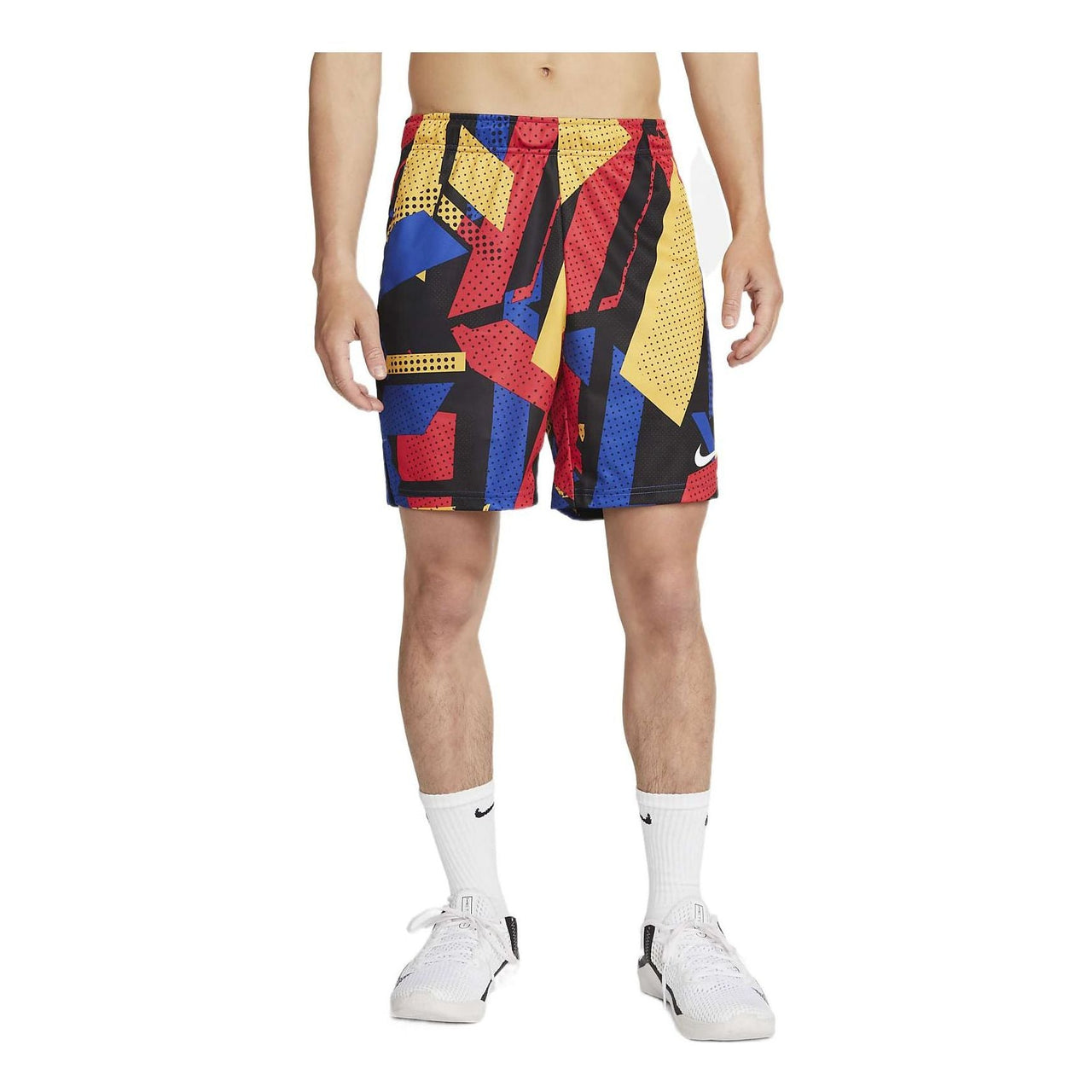 Men's Nike Knit Printing Training Red Shorts DM6677-405