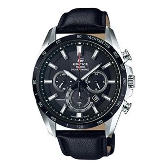 CASIO Waterproof EDIFICE Sapphire Crystal Solar Powered Mens Black Analog EFB-520SBL-1AVUPR