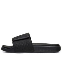 Skechers Velcro Flat Heel Sports Slippers Black 51729-BBK