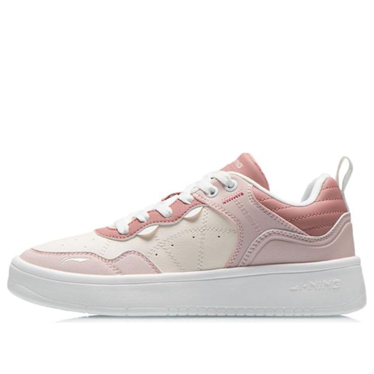 (WMNS) Li-Ning Casual Lifestyle Skate Shoes 'Pink White' AGCT406-1
