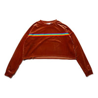 (WMNS) FILA x Atmos Pink Stripe Sweateshirt Brown FL3551-06