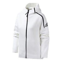 (WMNS) adidas Logo Printing Windblocker Jacket White EK4324