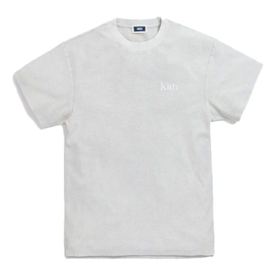 Men's KITH Crystal Wash Washed Short Sleeve White KH3689-103
