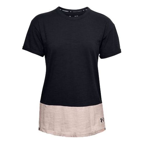 (WMNS) Under Armour Training Sports Short Sleeve Black 1355585-002