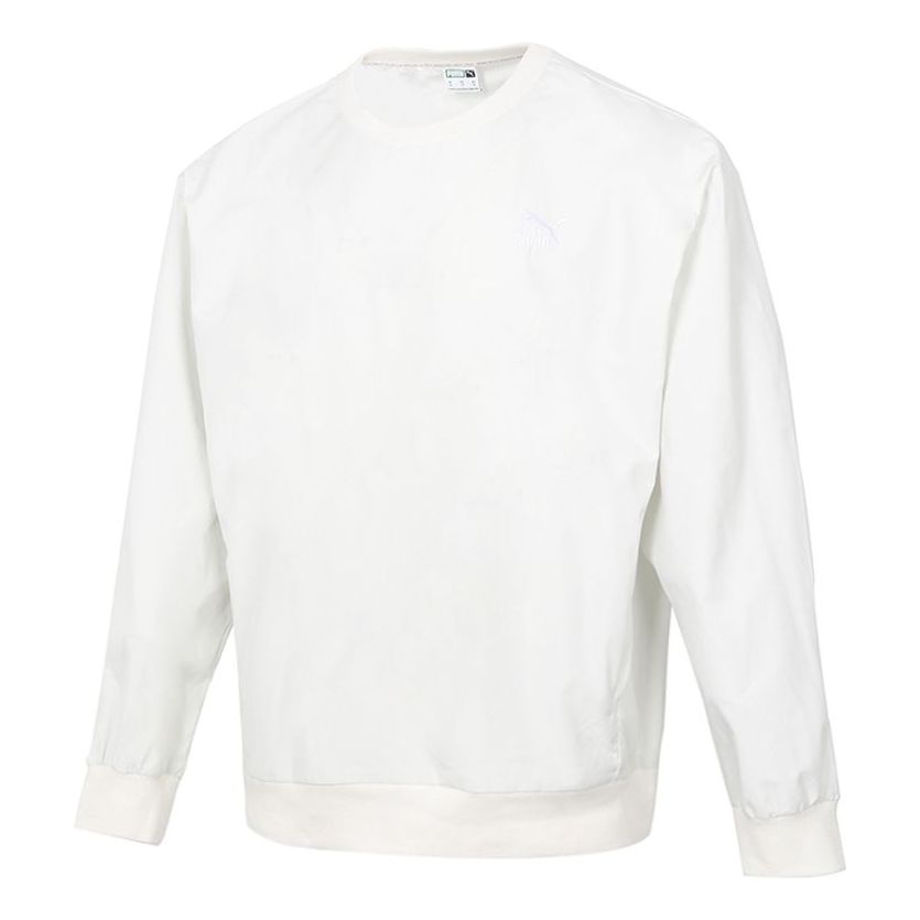 PUMA Classic Woven Crew Sweatshirt 'White' 530004-05