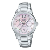 CASIO SHEEN Waterproof Stainless Steel Strap Pink Analog SHN-3014DP-4A
