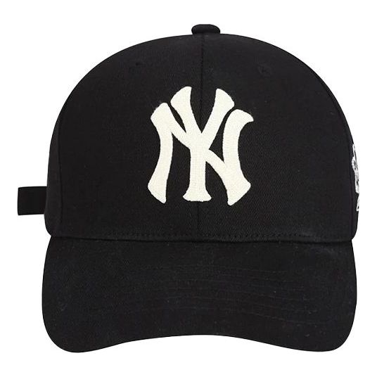 MLB New York Yankees NY Flowers Embroidered Baseball Cap Black White 32CPFK911-50L