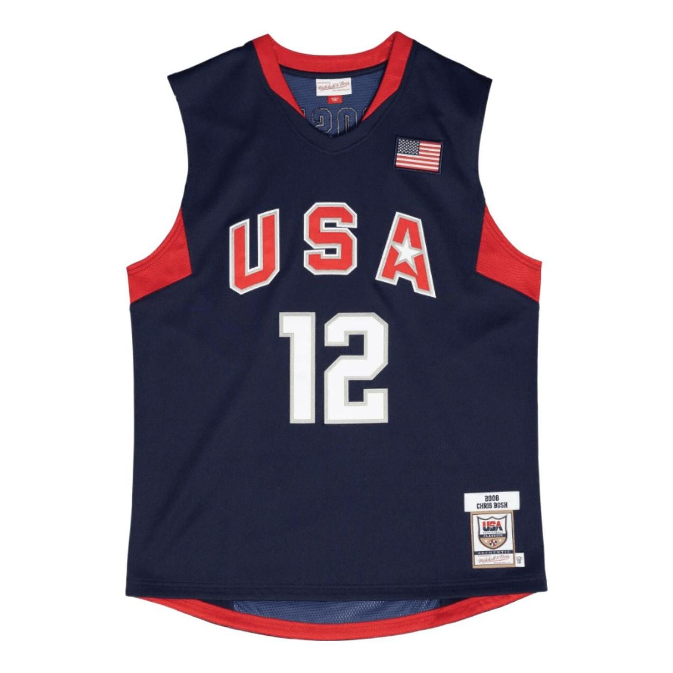 Mitchell & Ness NBA Authentic Jersey 'Team USA - Chris Bosh 2008' AJY44386-USA08CBONAVY