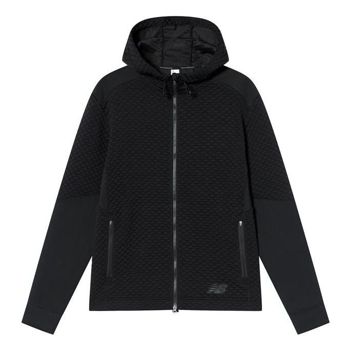 New Balance Heat Loft Hoodie Jacket Asia Sizing 'Black' AMJ83025-BK