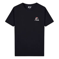FILA Short Sleeve 2019 Athleisure Casual Sports LOGO Knit Short Sleeve Blue F11M928190ANV