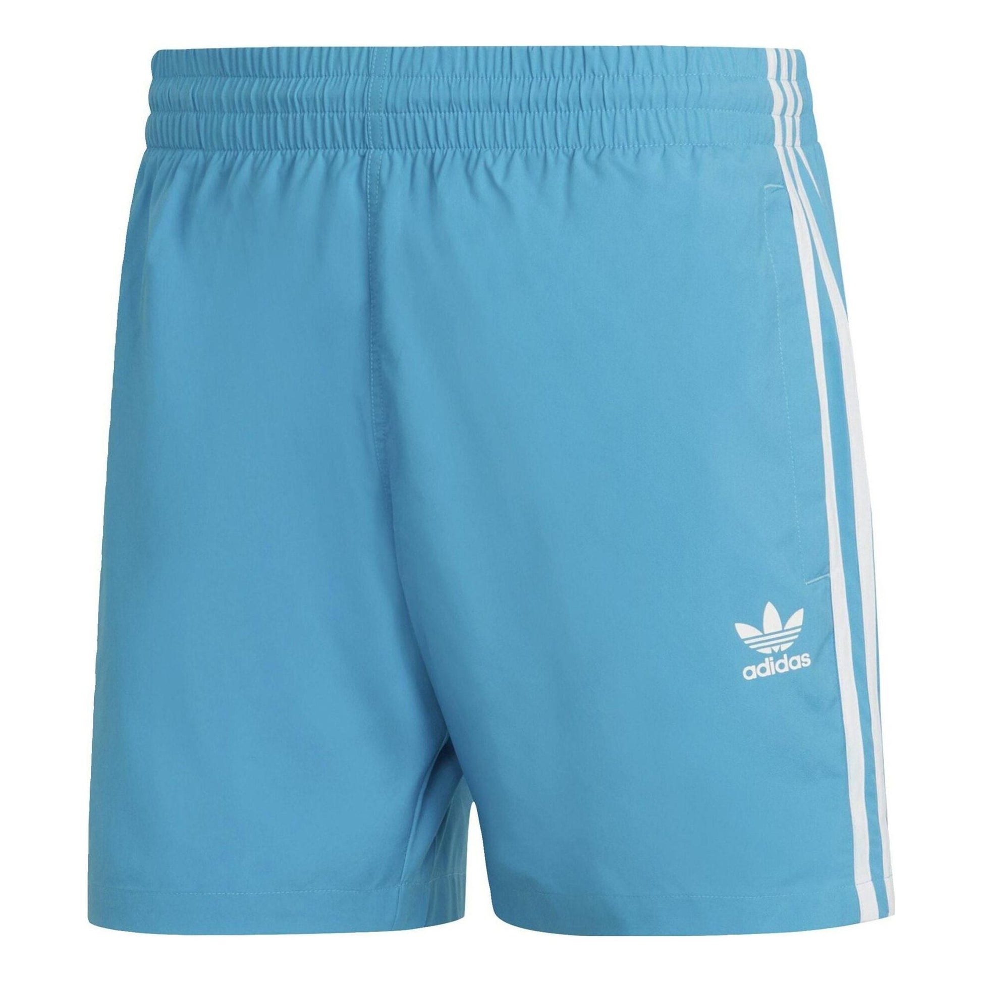 adidas originals ADICOLOR TRACE Classic Logo Printing Straight Shorts Blue HB9533