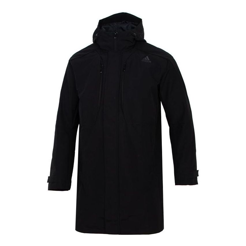 adidas Tech Woven Long Jacket 'Black' H39267