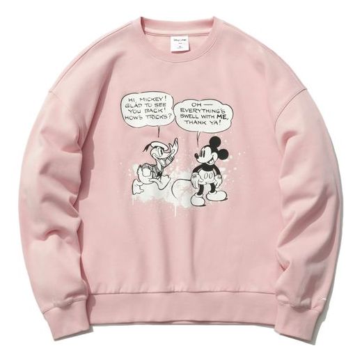 (WMNS) Li-Ning x Disney Crossover Sports Cartoon Printing Hoodie 'Pink' AWDR380-3
