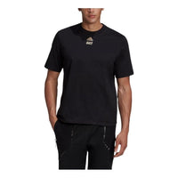 adidas x James Bond Crossover 007 Subject Solid Color Round Neck Pullover Sports Short Sleeve Black GN6808