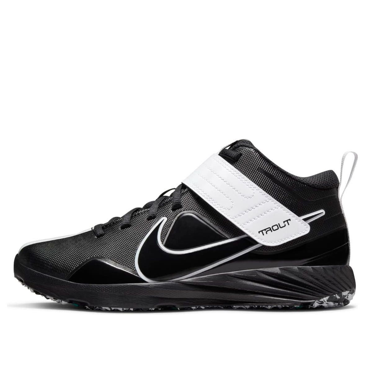 (GS) Nike Force Trout 7 Turf 'Black Dynamic Turquoise' DC9217-005