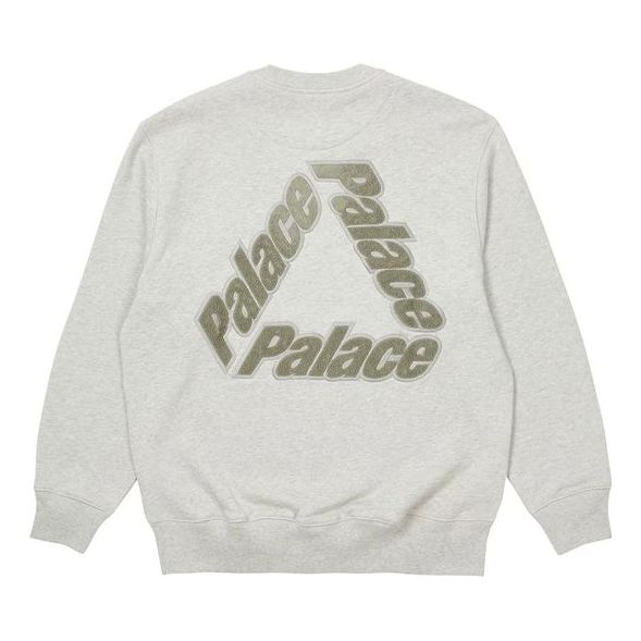 PALACE Unisex Logo Round-neck Sweatshirt Grey P20CS007