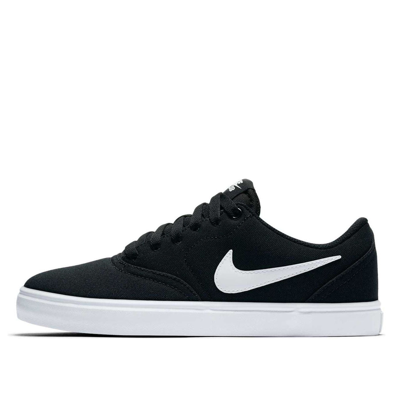 (WMNS) Nike Check Solarsoft Canvas SB 'Black Platinum' 921463-010