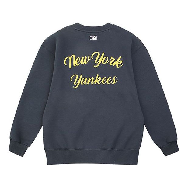 MLB Unisex Logo Printing Round-neck Sweatshirt Blue 31MT10941-50N