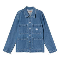 Stussy Unisex Embroidered Denim Jacket Blue 115570