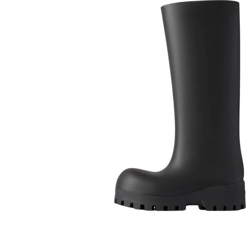 (WMNS) Balenciaga Bulldozer Rainboots 'Black Rubber' 775969W1SA11000