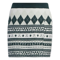 (WMNS) adidas Historical Pattern Knit Skirt Asia Sizing 'White Green' HC3787